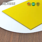 Yellow Flexible PMMA Acrylic Sheet , 10mm Clear Perspex Sheet Cut To Size